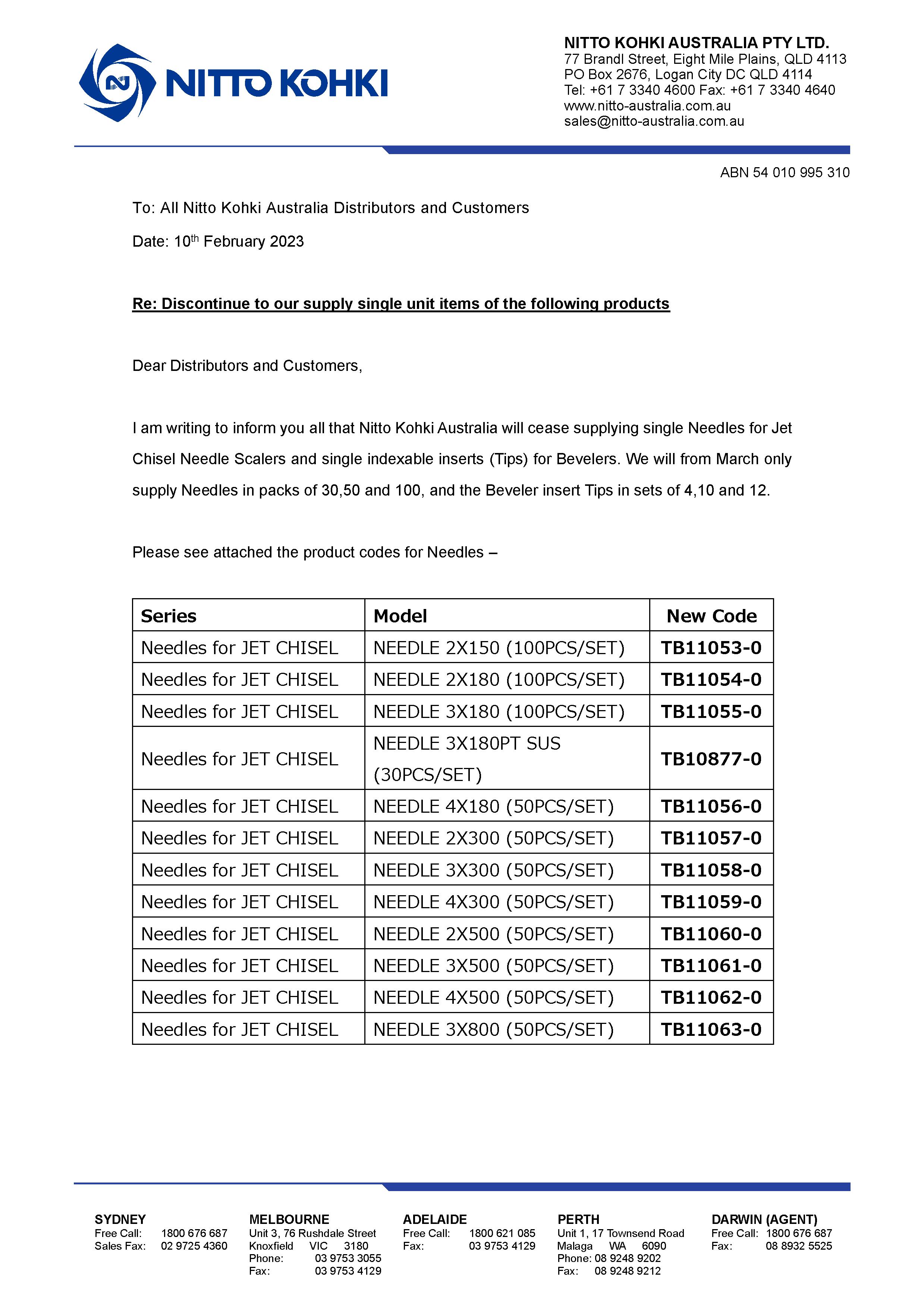 Needles Tips and Pins - Discontinue letter1